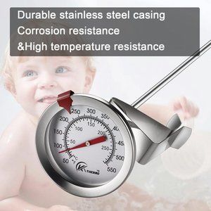 KT THERMO Deep Fry Thermometer With Instant Read ,Dial Thermometer,12"